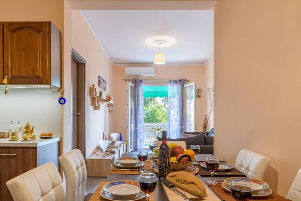 Bright Newly Renovated Apt Near Beach & Center+Ac Anemomylos Екстериор снимка